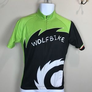 🌴 Wolf Bike Cycling shirt Sz XS